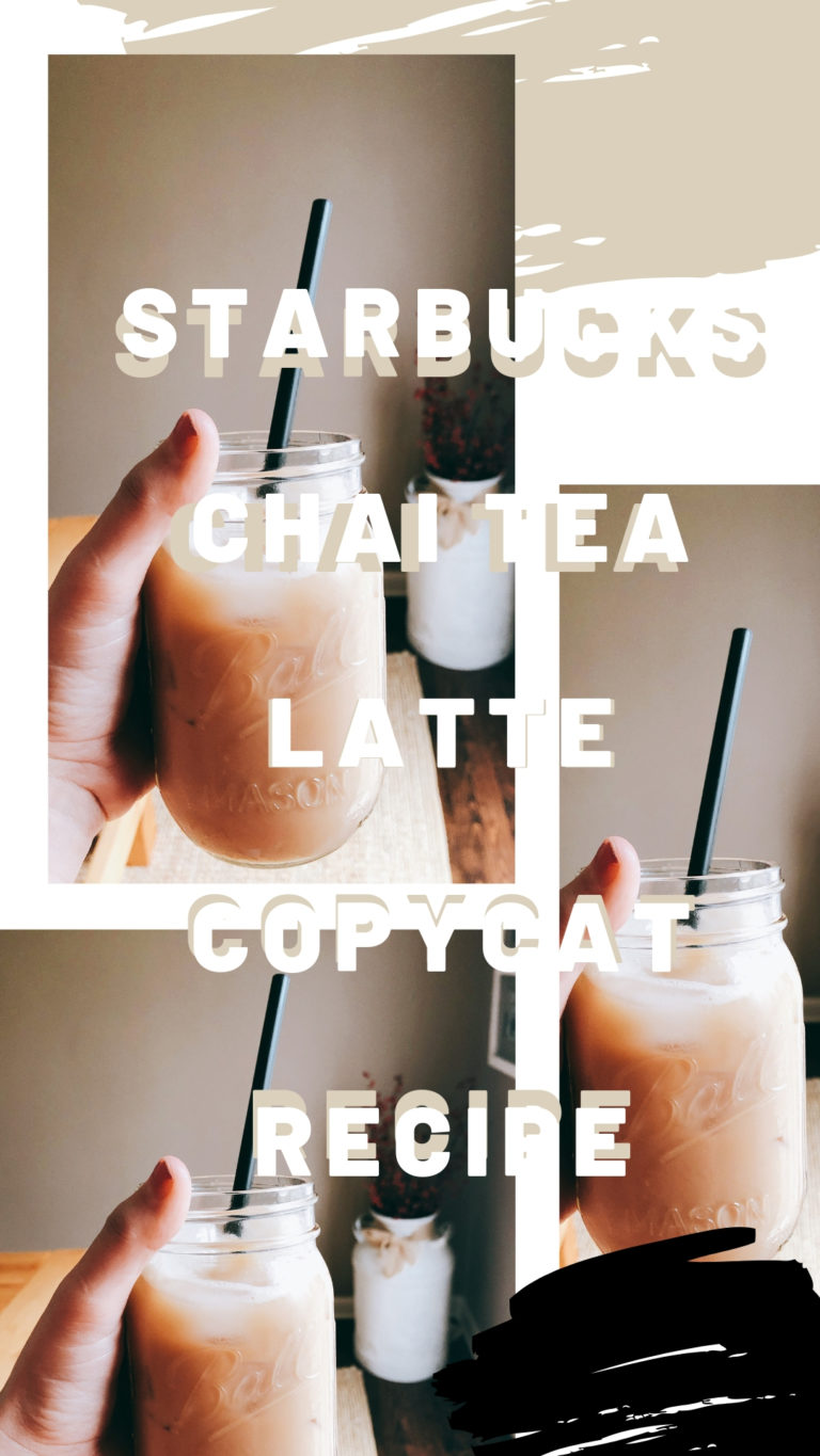 Starbucks Chai Tea Latte Copycat Recipe layers and lipstick